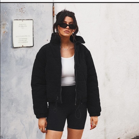 polly puffer jacket black